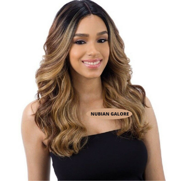 FREETRESS EQUAL 5 INCH LACE PART LONG WAVY CURLY HAIR WIG