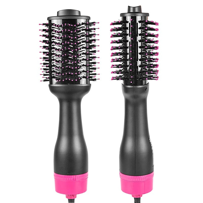 Nubian Galore Hair Dryer Brush - Hot Air Brush with Adjustable Temperature Perfect for 4C Hair - Hot Brush for Hair Styling - Hot Air Styler &amp; Heated Hair Brush Dryer